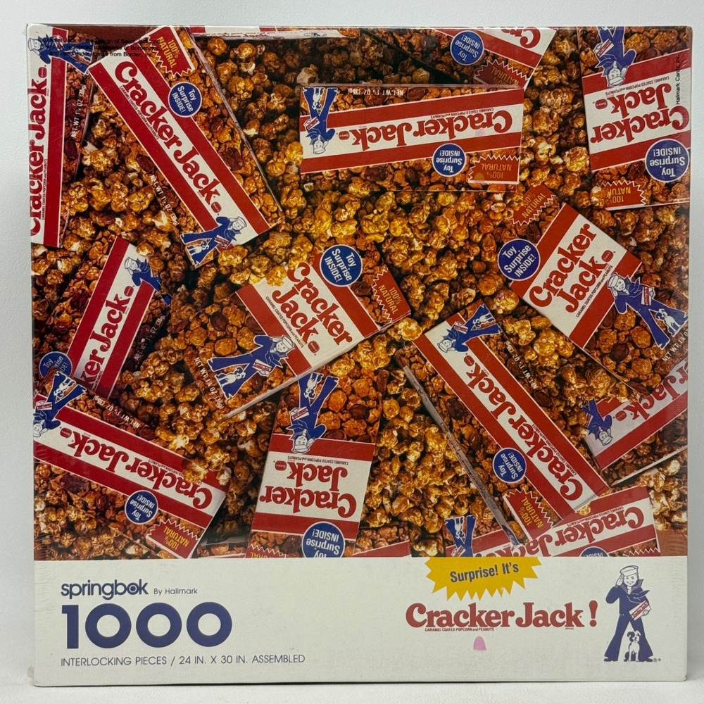 Springbok Cracker Jack 1000 Piece Jigsaw Puzzle Vintage Food Popcorn PZL6139 NEW